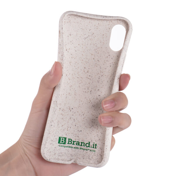 Etui pour smartphone biodégradable blanc pour iphone X et XS