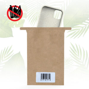 Papiertüte Einzelverpackung für Handy Hüllen neutral mit Inverkehrbringer Etikett Verpackung