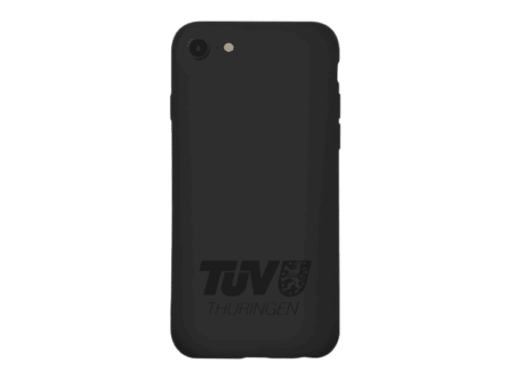 étui de téléphone personnalisé avec marquage pour notre client TUV