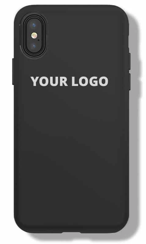 a phone case with a company logo for brand strength a phone case with a company logo for brand strength