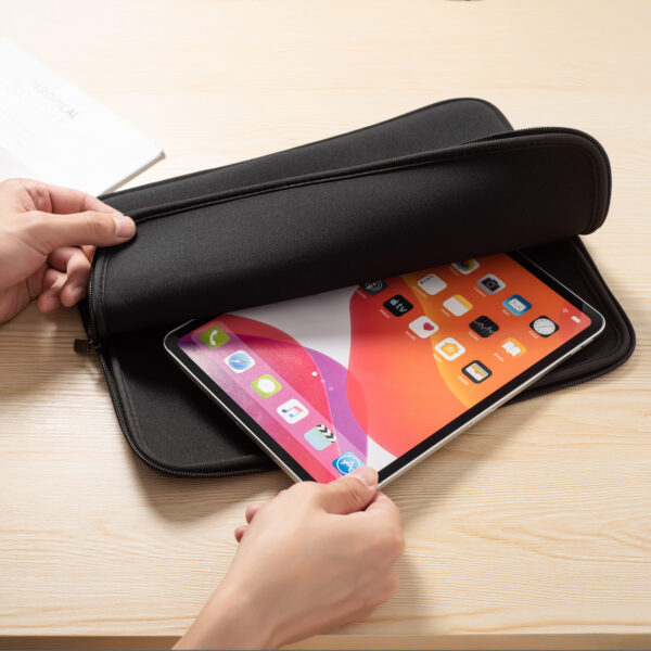Tablet und Laptop Neopren Sleeve mit Reißverschluss Büro Einsatz