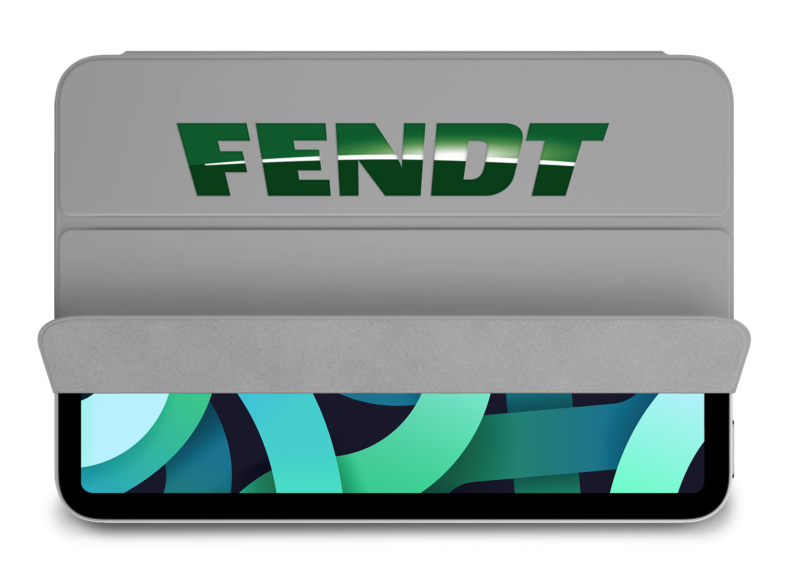 iPad Hülle mit Firmenlogo für Fendt